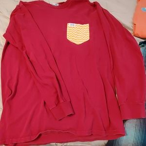 Size medium along sleeve